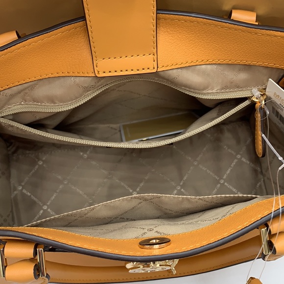 MICHAEL KORS HAMILTON MEDIUM SATCHEL CIDER COLOR - Picture 13 of 15